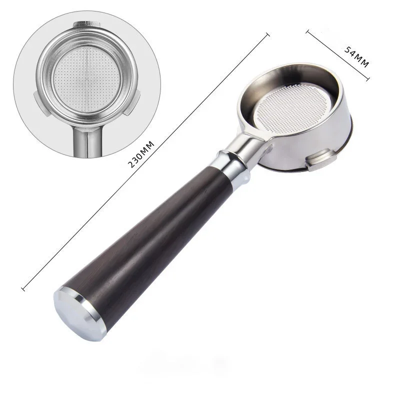 Portafiltro senza fondo per caffè a 2 orecchie da 51mm con cestello da 1 2 4 tazze filtro nudo in acciaio inossidabile per Delonghi ECO310/EC200/221/330  15