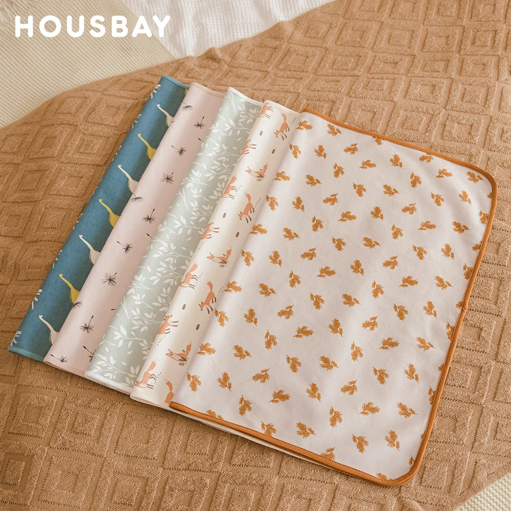 Baby Changing Mat 70*90Cm Waterproof Absorbent Diaper Changing Pad Crib Nappy Pad Portable Foldable Children'S Mat For Travel