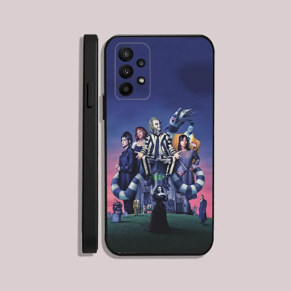 thumbnail image 1 of Funda blanda negra con la película B-BeetlejuiceS 2 para Samsung S24,23,22,30,21,10,9,Ultra,Plus,Lite,FE,5G, 1 of 5