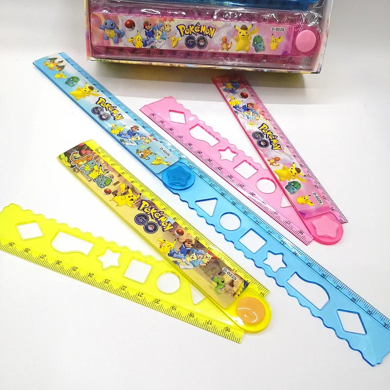 20cm Pikachu Ruler New Pokemon Ruler Cartoon Cute Pikachu Ruler Student Animation Children ...