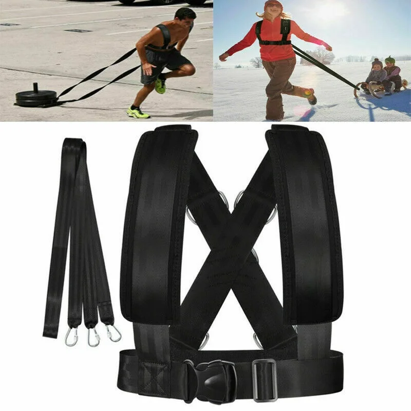 Fitness Equipment Shoulder Harness Gym Pull Sled Drag Speed Weight