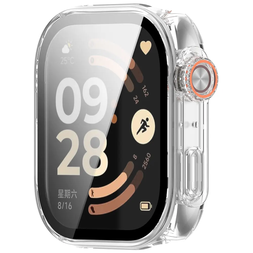 Redmi Watch 6 Protective Shell with Tempered Glass Screen Protector