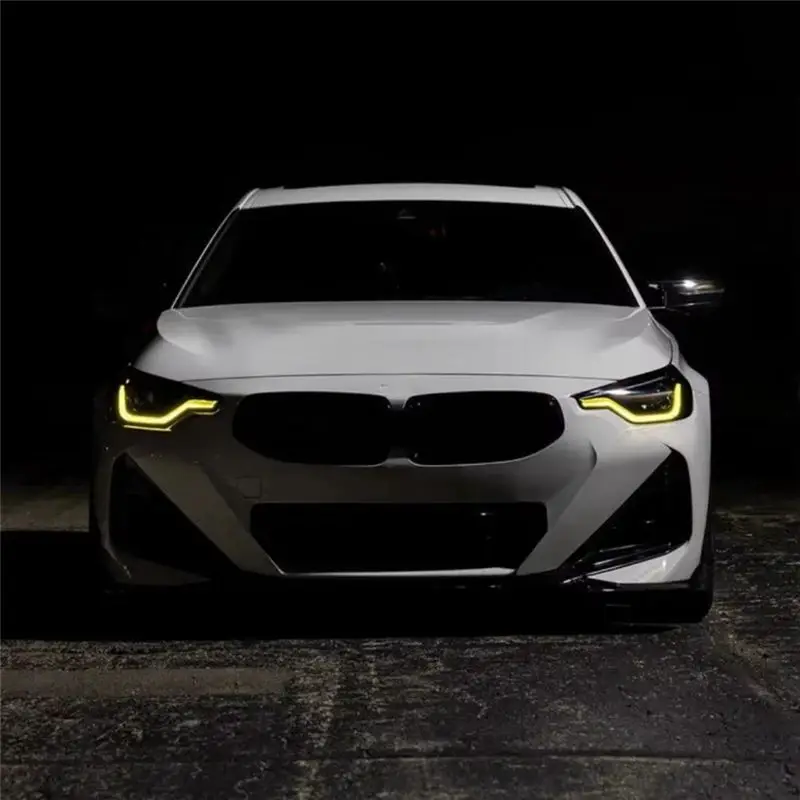 TFORU-LED 모듈 라이트 옐로우 엔젤 아이 LED 보드 BMW 2 시리즈 G42 M2 G87 M235i M240i 2022-2024 DRL 모듈용