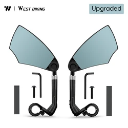 Premium Anti - Glare Wide Angle Telescopic Bicycle Rearview Mirror (2PCS Left And Right)