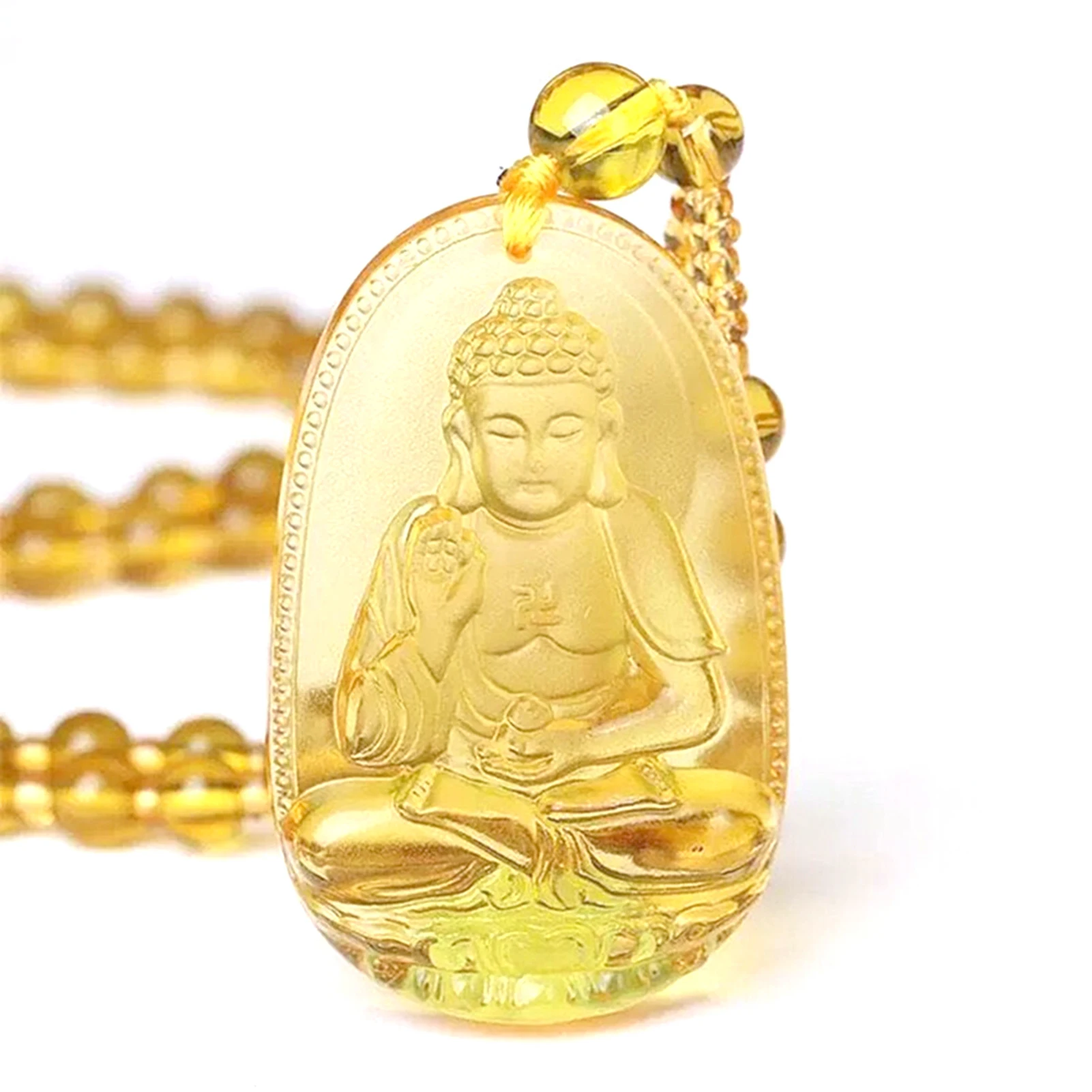Collana Ciondolo Om/Aum In Legno Yak - Cordino Regolabile Stile Boho Tibetano