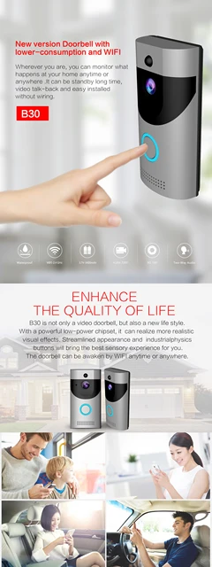 Wifi Smart B30 Low Power Wifi Video Doorbell Ding Wifi Video
