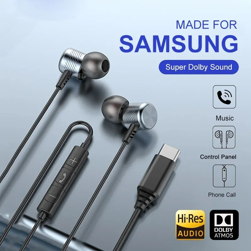 EARDECO Bass Wired Headphones with Metal Stereo Sound