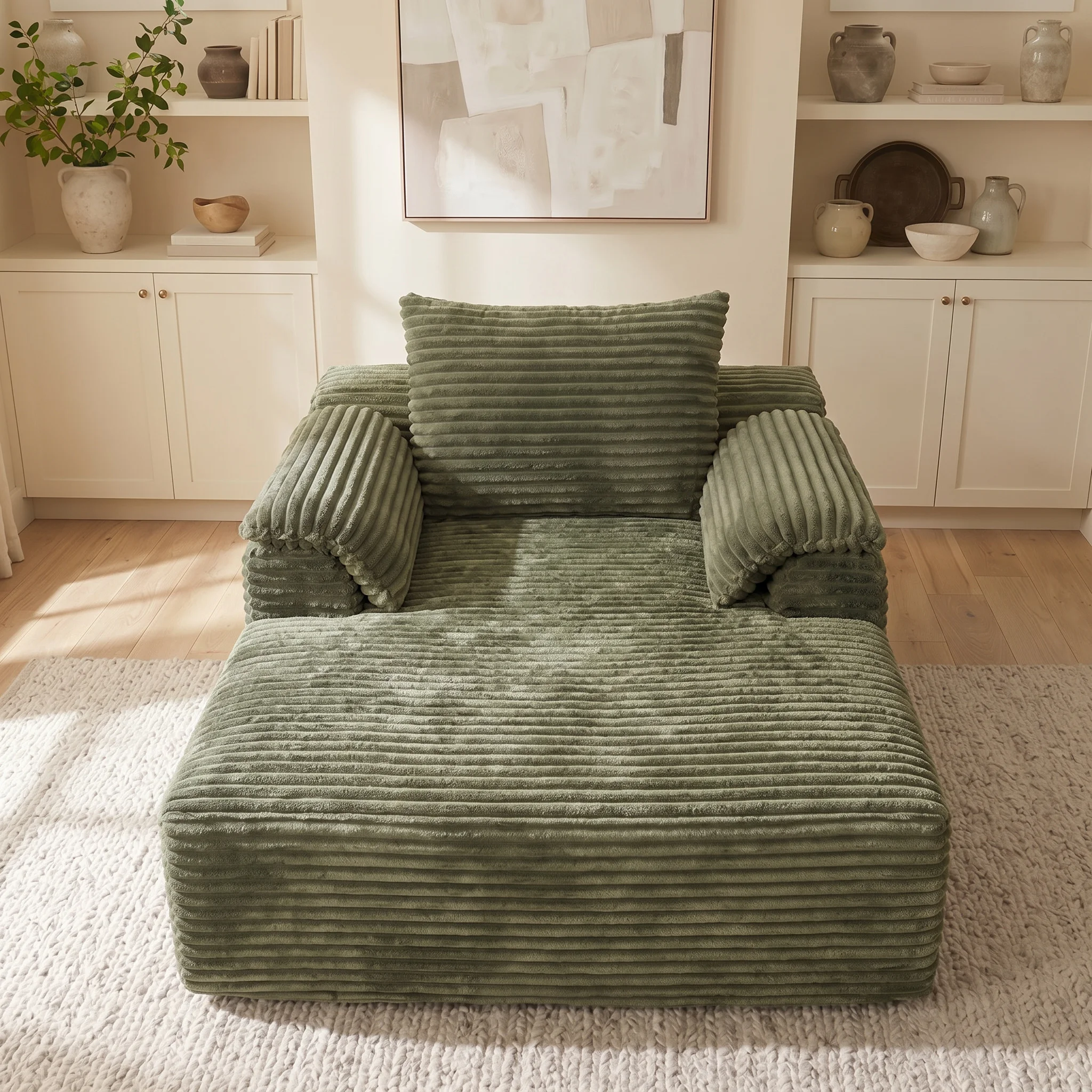 Oversized Corduroy Sofa Bed 6