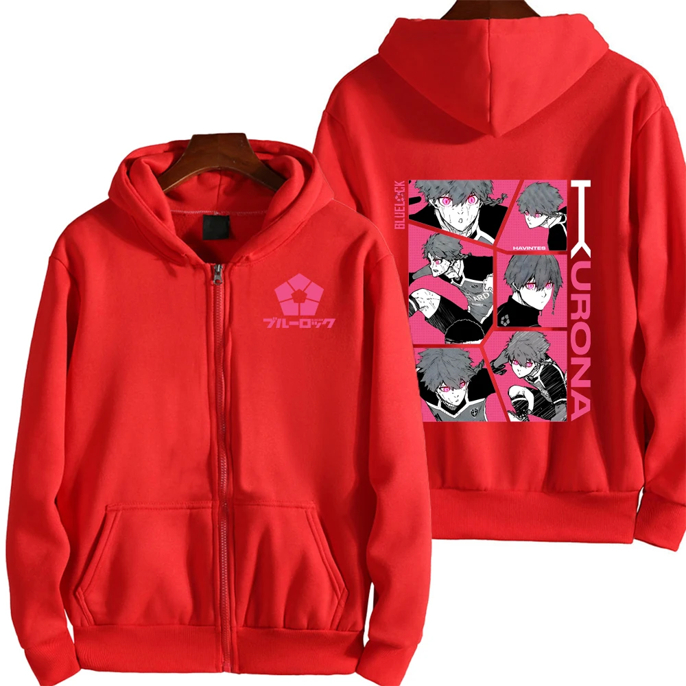 s*0様 M FCRB 24AW BLUE LOCK SWEAT HOODIE Men Hoodie Anime