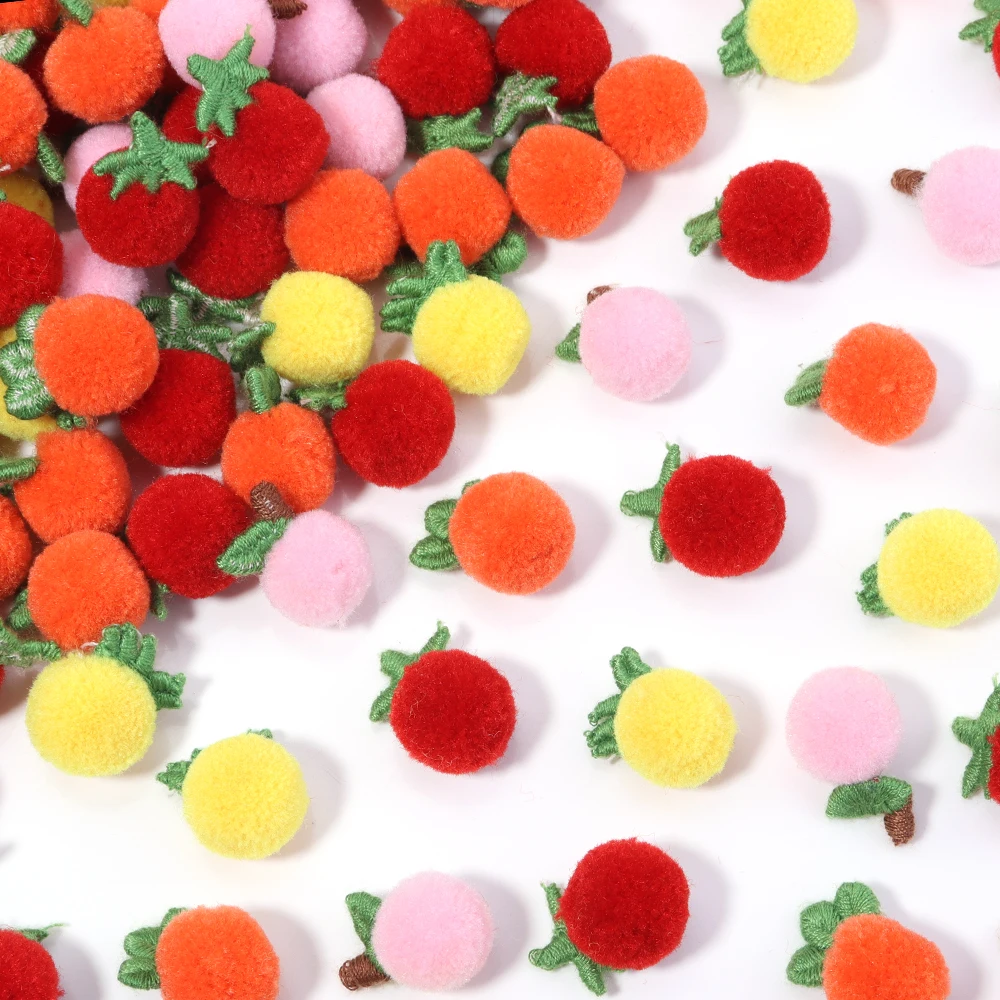 Vibrant 15mm Mixed Fluffy Pom Poms for Crafts and Home Decor