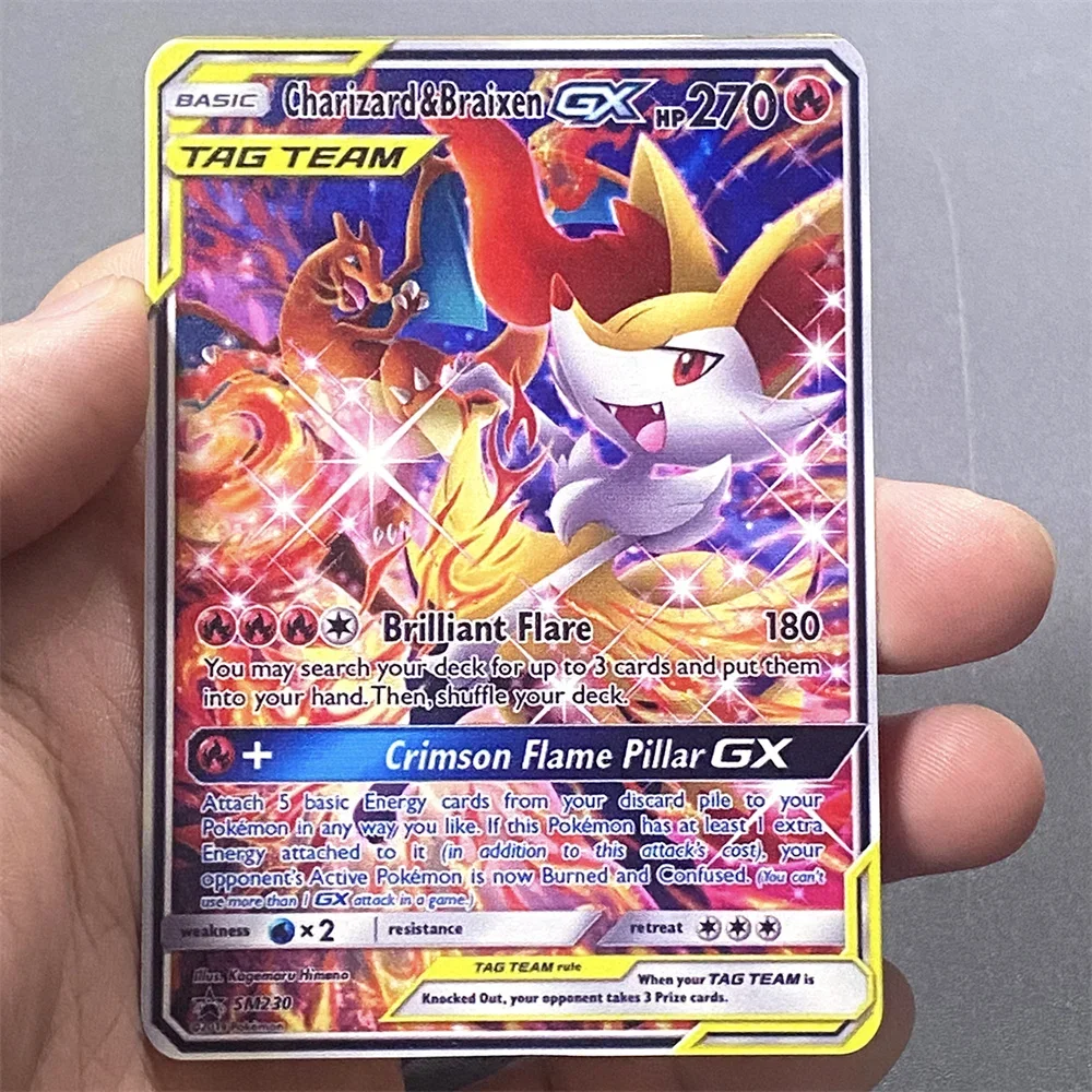 thumbnail image 1 of New 2024 Metal Card English Anime Charizard Arceus Mewtwo Blastoise Vmax GX V Letters Game Collection Cards Kid Toy Gift, 1 of 5