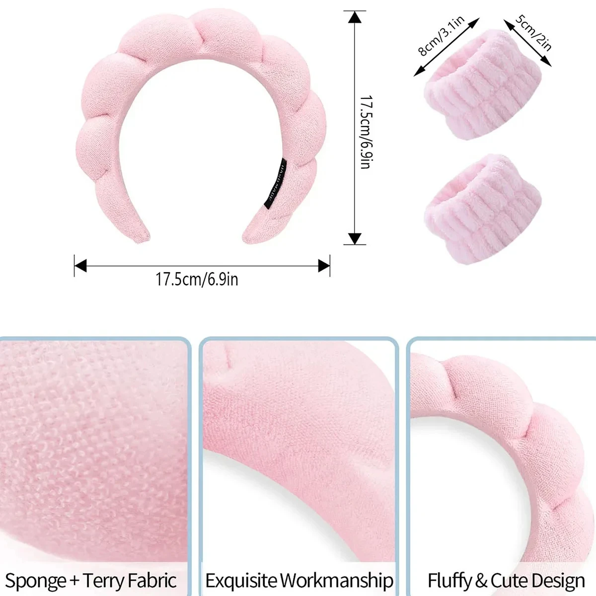 Luxurious 3-in-1 Plush Hair & Makeup Accessory Set
