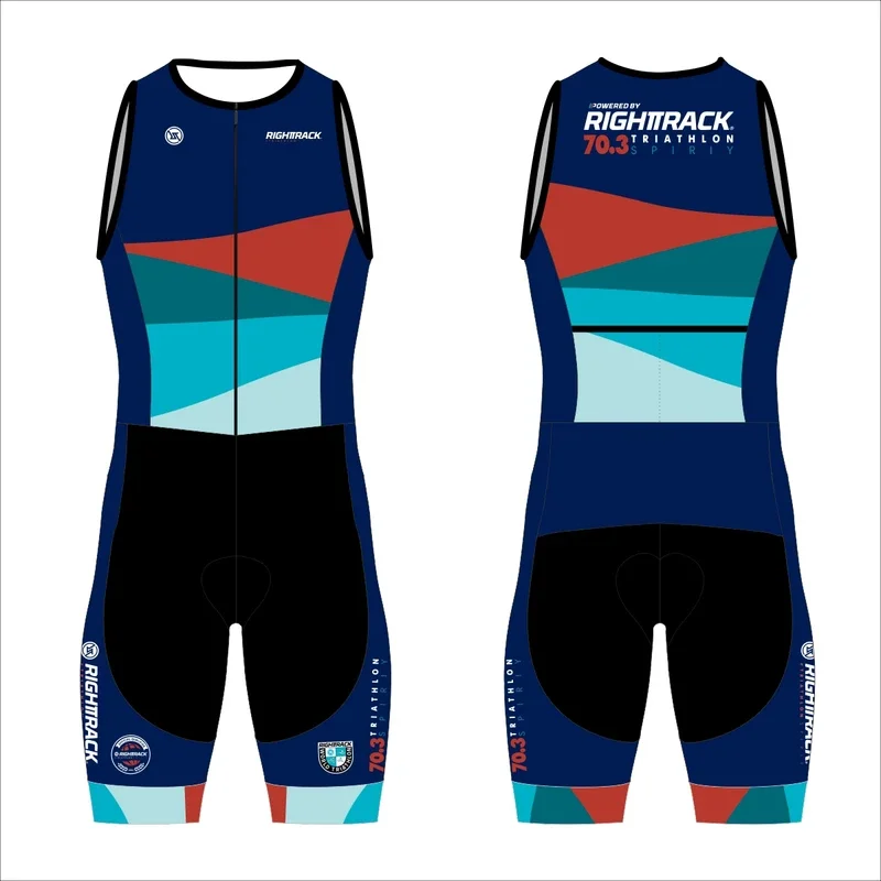 Traje De Triatlón De Una Pieza Para Hombre | Sin Mangas, Ligero, Con Acolchado Profesional De Competición, Gafas Y Gorro Incluidos
