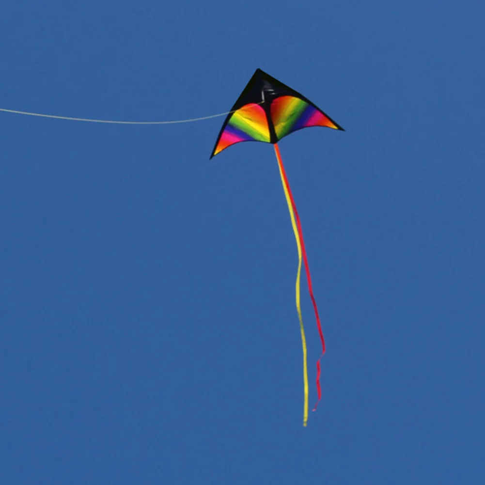 2x3m Tail Big Triangle Kite Easy To Fly Large Kite Toy Wire Board Primary Stunt Enhance Coordination Boys Girls