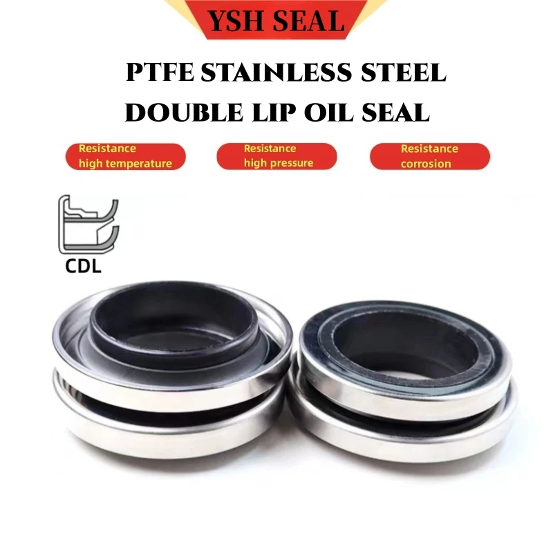 Shaft Seals Oil Seal 45 X 65 X 8 Mm B2PT PTFE Double Lip