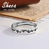 Nature Series New Original 925 Sterling Silver Mountain Tree Scenery Open Rings For Women Girl Sterling-Silver-Jewelry LR202 1