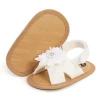 ZJLJAYCHOU Baby Girls Princess Sandals Rhinestone Flower Anti-Ski Soft Sole Walking Shoes Princess Flat Shoes Summer Sandals 2