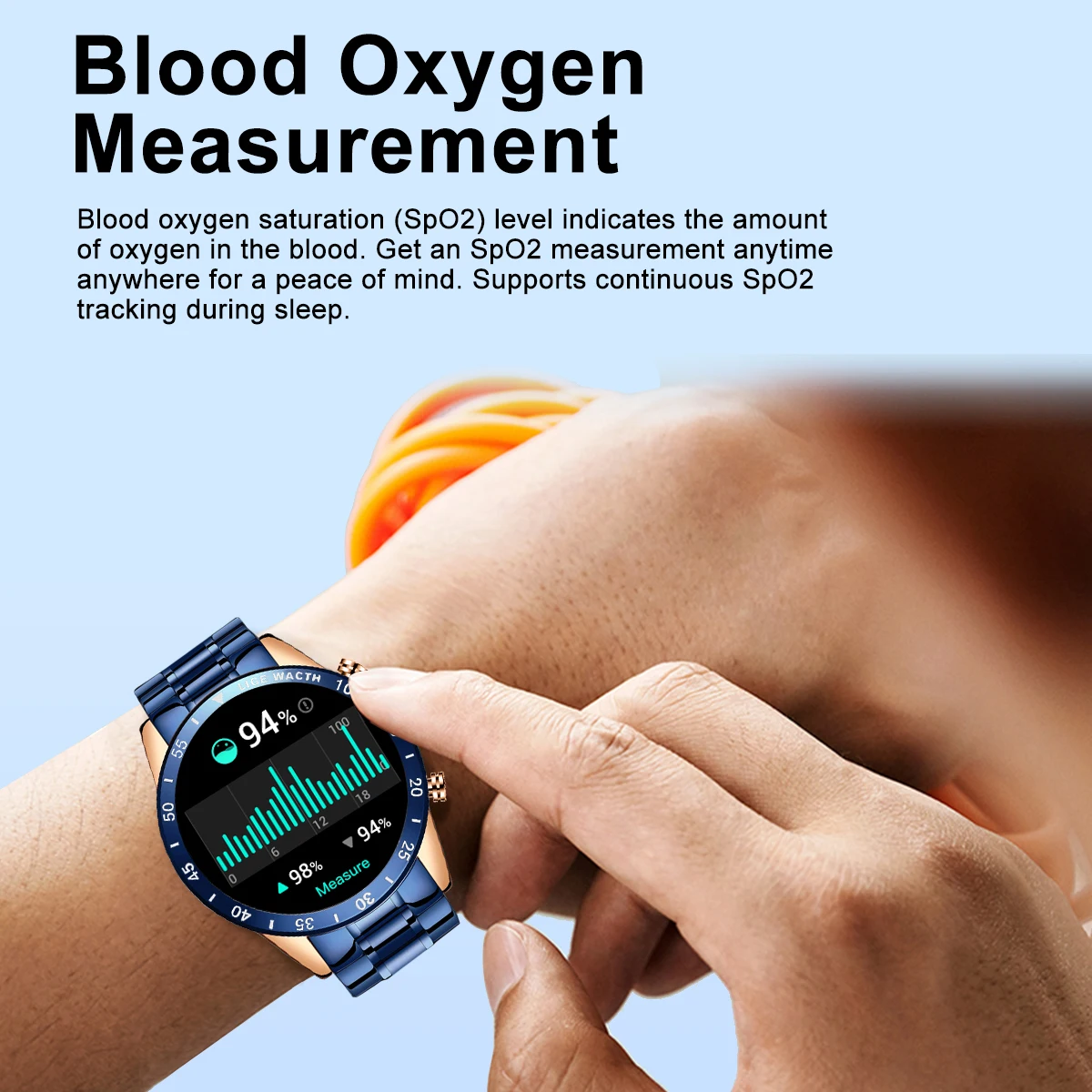 LIGE Luxury 1.39" HD Screen Men Smart Watch Bluetooth Call Steel Band IP67 Waterproof Sports Fitness Watch For Android ios Phone 3