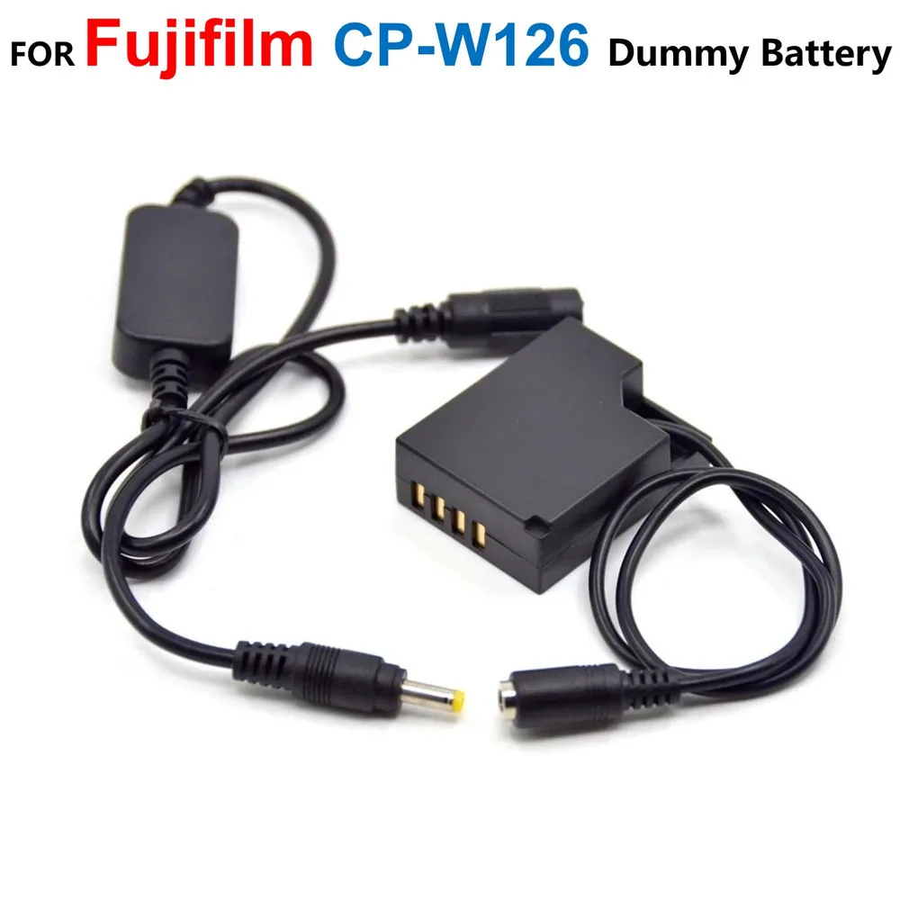 

CP-W126 NP-W126 Dummy Battery+12V-24V Step-Down Charger Cable For Fujifilm X-T3 X-T2 X-T30 X-T20 100V X-H1 A5 A20 X-A3 A2 E3 E2