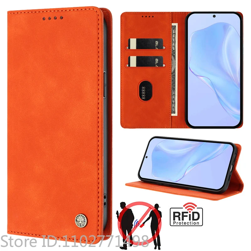 Luxury Wallet Flip Cover Phone Case - Magnetic Shockproof Leather
