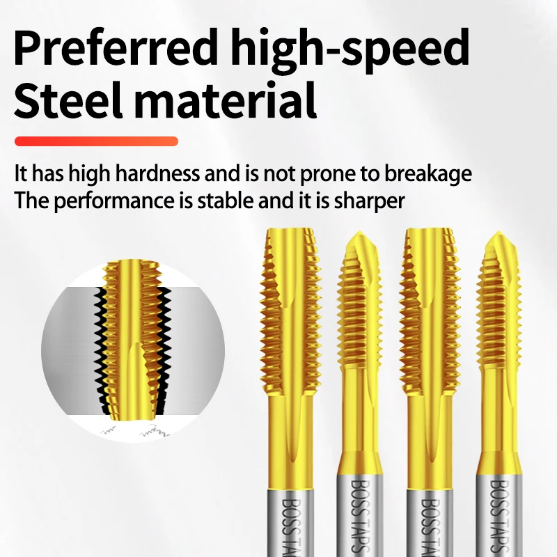 HSSE-M35 JIS Standard Insert Spiral Pointed Tap STI ST M2 M2.5 M3 M4 M5 M6 M8 M10 Machine Screw Thre