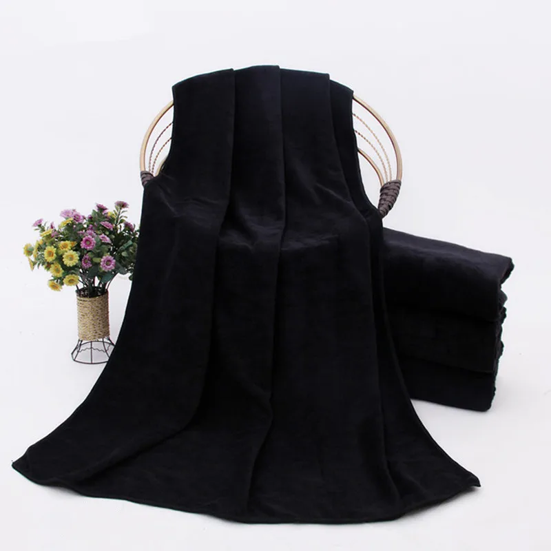 3 Thickened Black Microfiber Towels, Household Towels, Car Cleaning Cloths Multipurpose Wipes 6