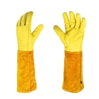 Long Sleeve Leather Gardening Gloves Puncture resistant Breathable Leather  Gauntlet Rose Pruning Floral Gauntlet DropShipping 1