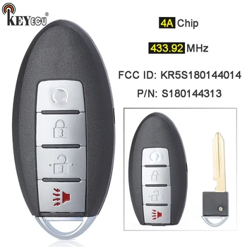 Keyforkess 434MHz 4A Chip p/n: S180144313 ID FCC: muslimsmart Remote Key Fob per Nissan Murano Pathfinder Titan 2015-2018