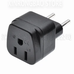 Universal US to EU Wall Charger Plug Adapter for Travel Power Conversion in Europe (US - 9C)