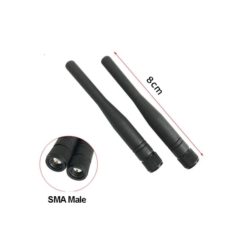 

2PCS 2.4G 433MHz 868MHz 915MHz Wireless Module WIFI Antenna 8cm High Gain 5dbi Mini Glue Stick Omnidirectional SMA Male