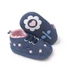 Baby Girls Cotton Shoes Retro Spring Autumn Toddlers Prewalkers Cotton Shoes Infant Soft Bottom First Walkers 0-18M 4