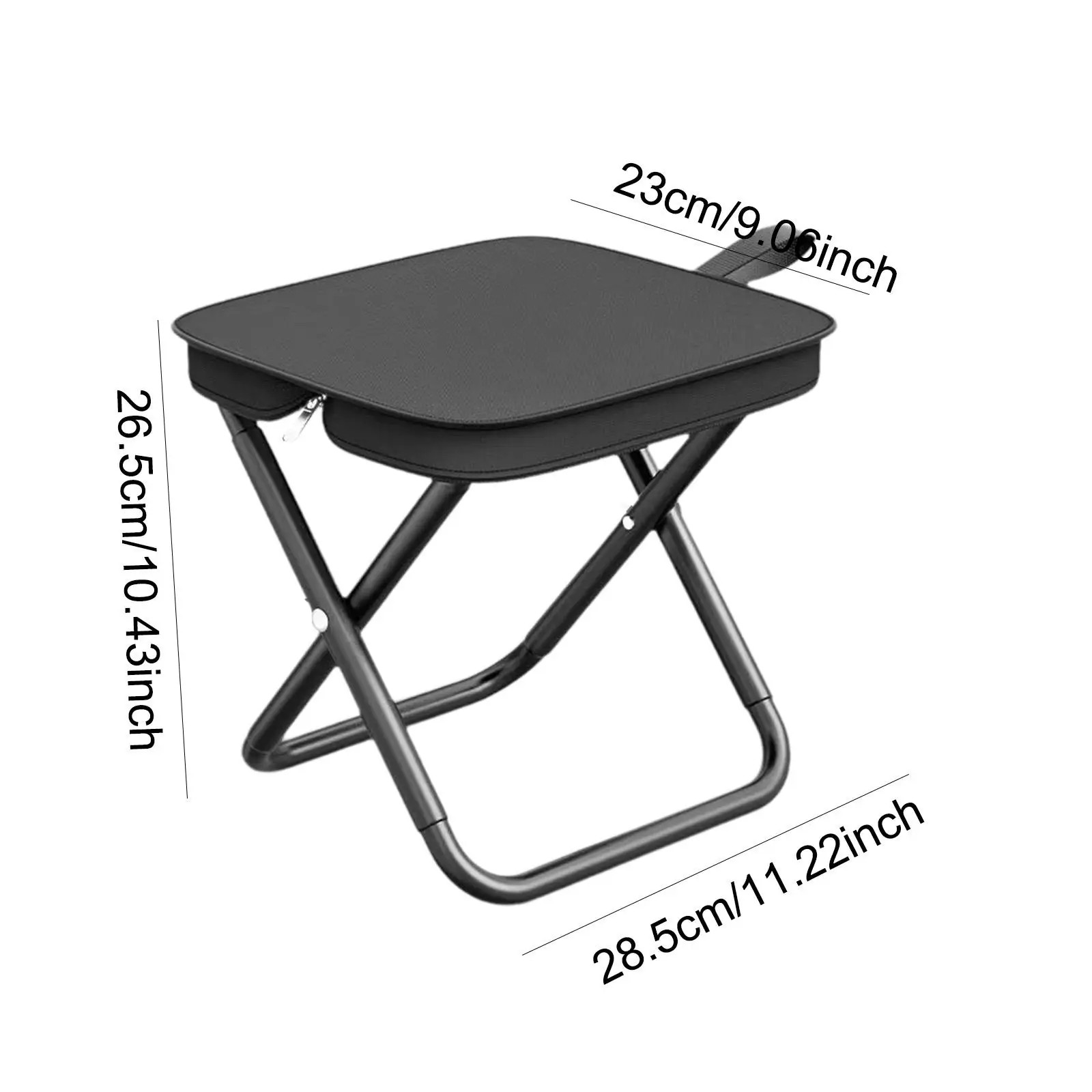 Camping Stool Seat Fishing Stool Footrest Picnic Chair Portable Folding