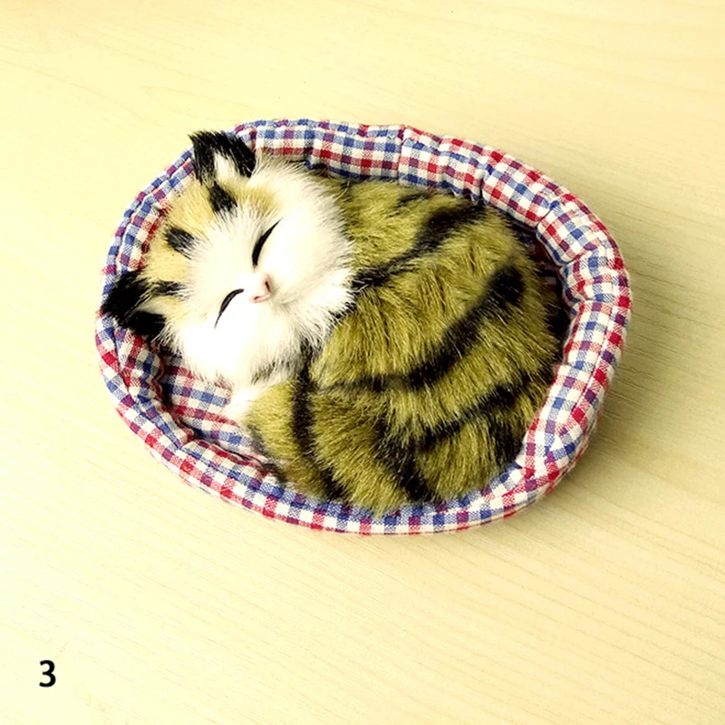 Ciieeo Simulated Cat In Slippers Toy - Realistic Sleeping Kitten Doll With Meow Sound, Kids Home Decor - View #10