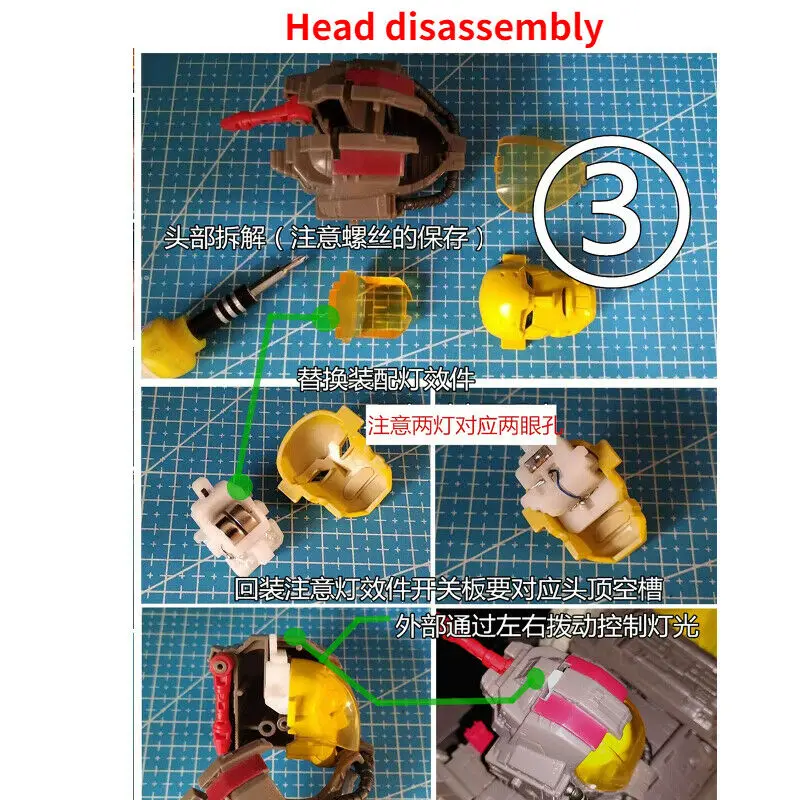 Shockwave Lab SL-63 LED Upgrade Kit For Transformation Siege Omega