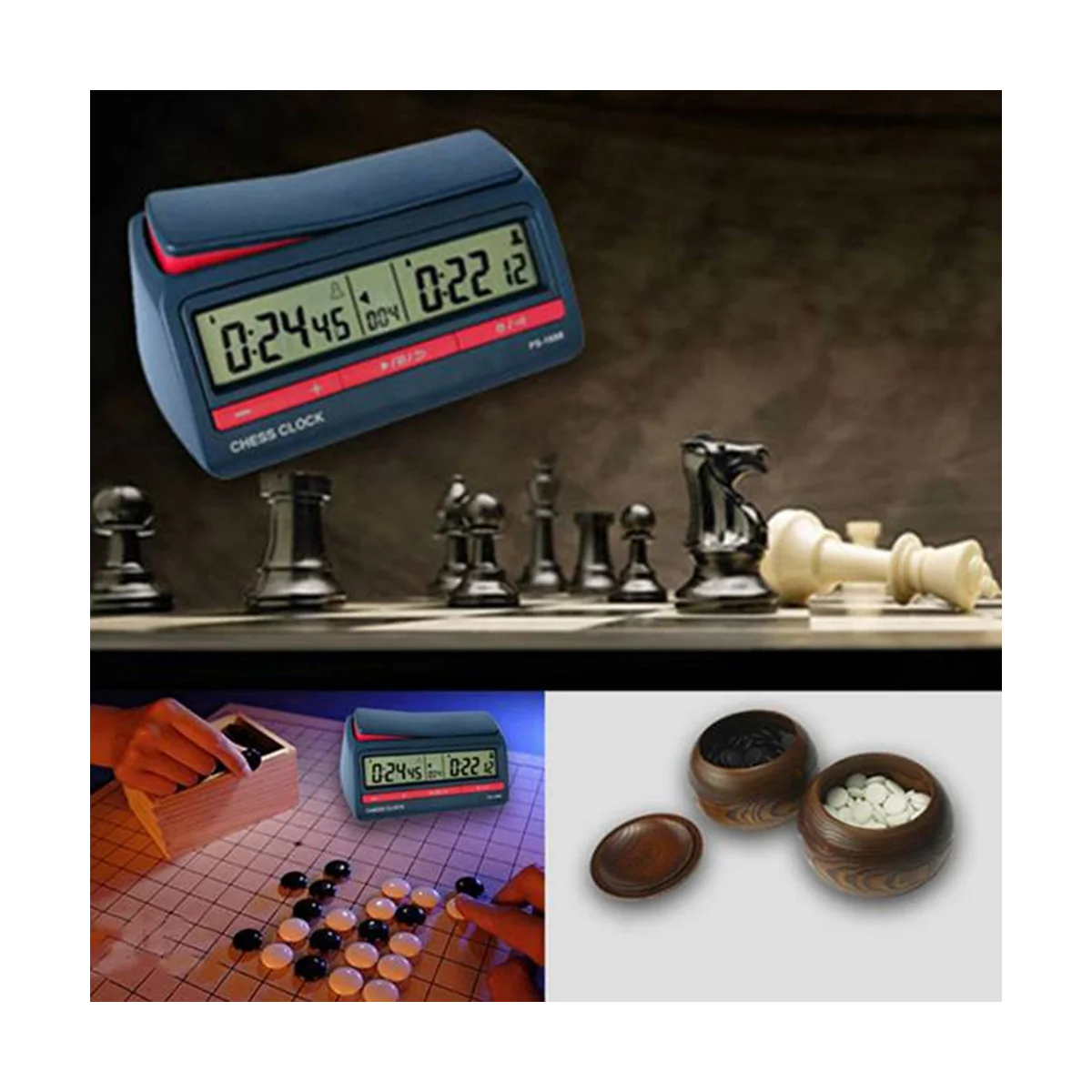 Professional Advanced Chess Digital Timer Chess Clock Count Up Down Board Game Clock PS-1688 6