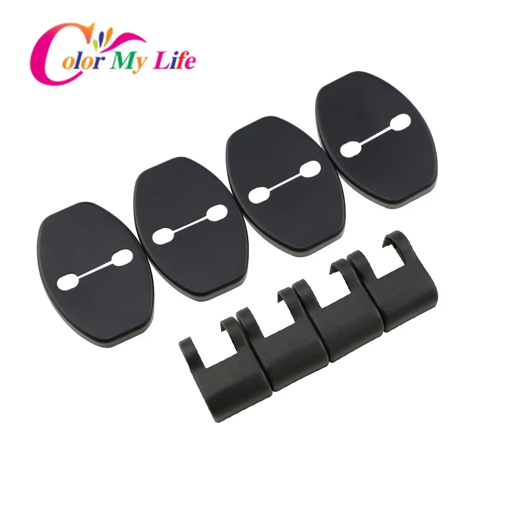 Car Door Lock Cover 8Pcs/Set Car Styling Car Door Lock Protective Cover Fit for Volkswagen VW Passat Golf 6 7 Jetta Tiguan Beetle Scirocco Polo Bora