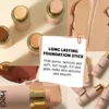 2pcs/Set Concealer Foundation For Medium Skin, Long-Lasting Nourishing Waterproof Bronzing + Highlighting Foundation Cream 4