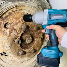  2000N.M Brushless impact electric wrench 3/4  inch Socket large shaft torque Cordless Driver Tool Makita Battery 