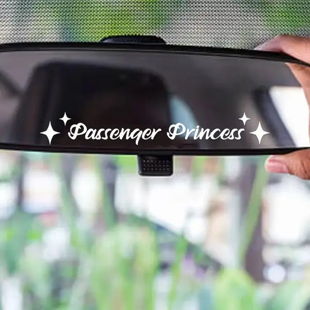 Passenger Princess Car Sticker Cute Waterproof Decal Window Mirror Laptop  Water Bottle Side Windshield Banner Car Accessories - AliExpress