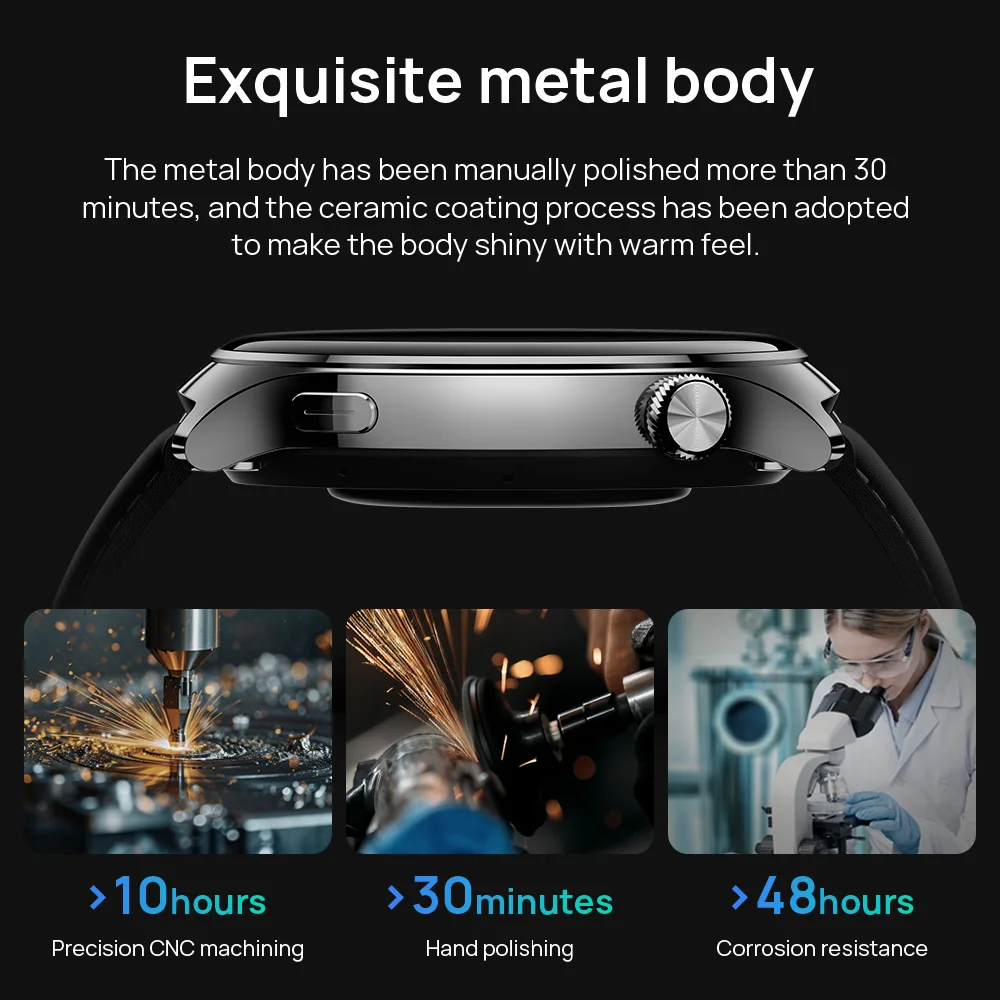 Mibro Watch Lite3 Pro 1.32Inch UHD AMOLED Screen GPS Positioning AOD Metal Body Waterproof 150 Sports Modes Men Women Smartwatch smart watch