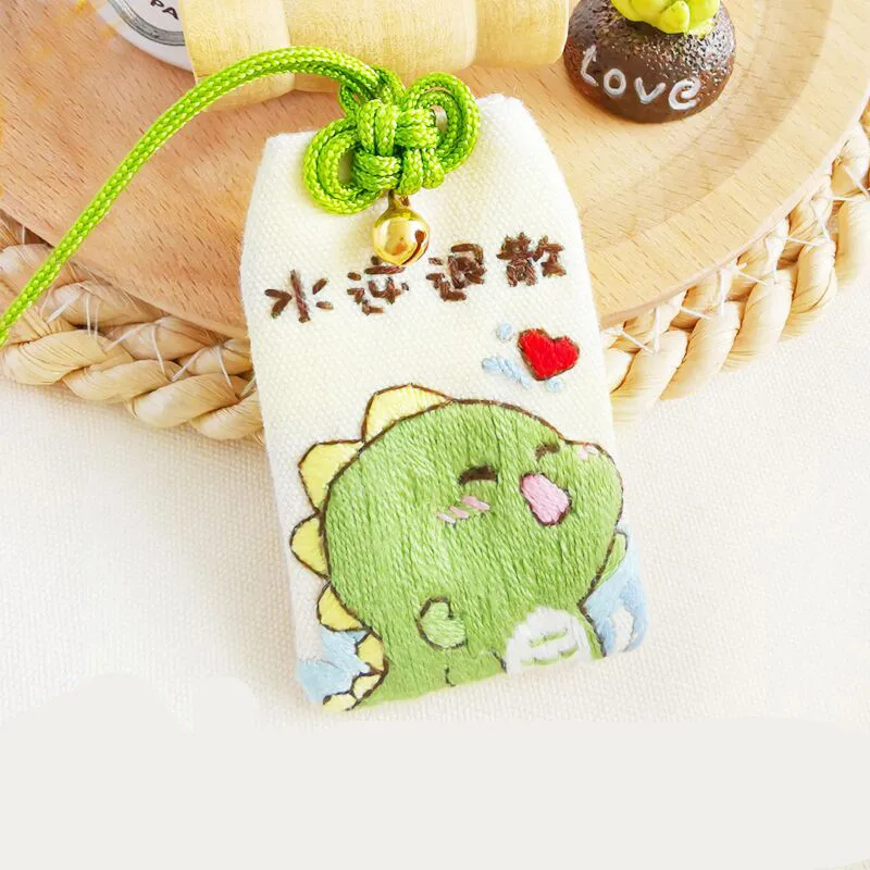 Omamori Cross Stitch Protective Talisman Diy Embroidery Needlework Stitching Imagic Cute Organizer Accessories Pouch Craftwork