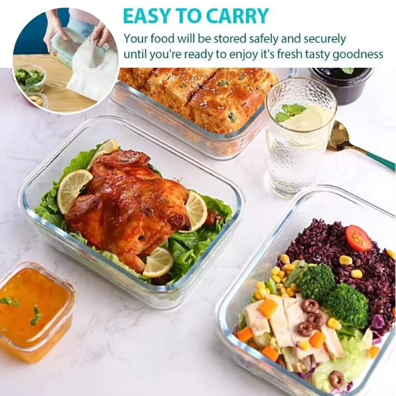 Glass Airtight Meal Prep Container 5