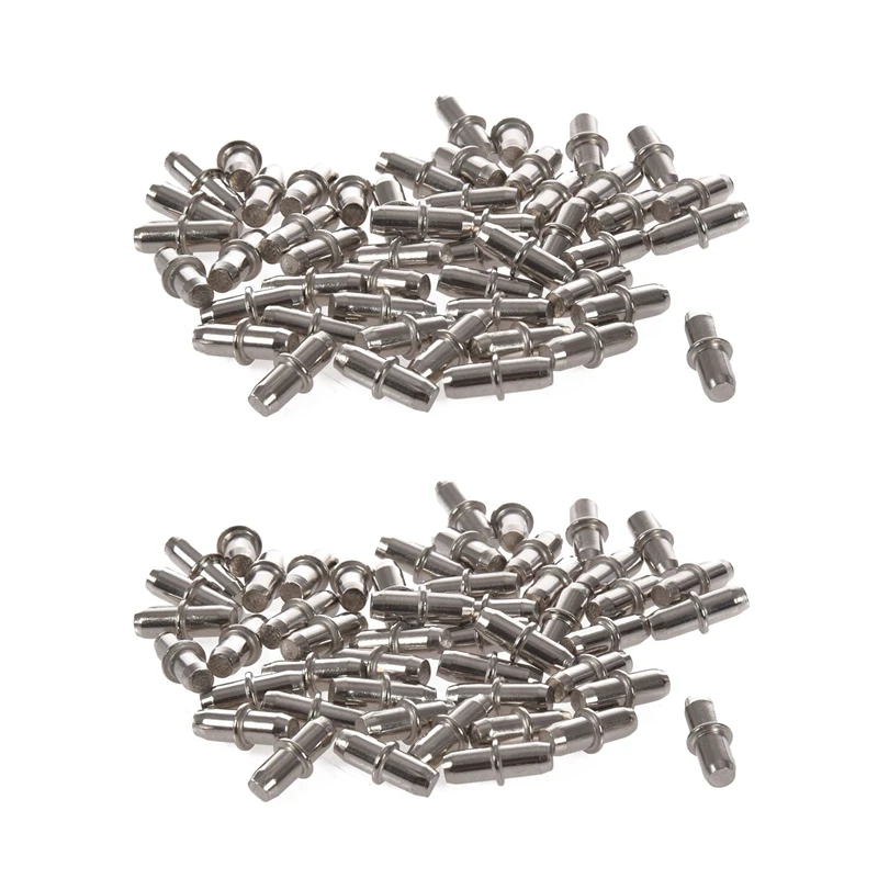 100pc Cupboard Wooden Chopping Shelf Support Pins Nails 16mm X