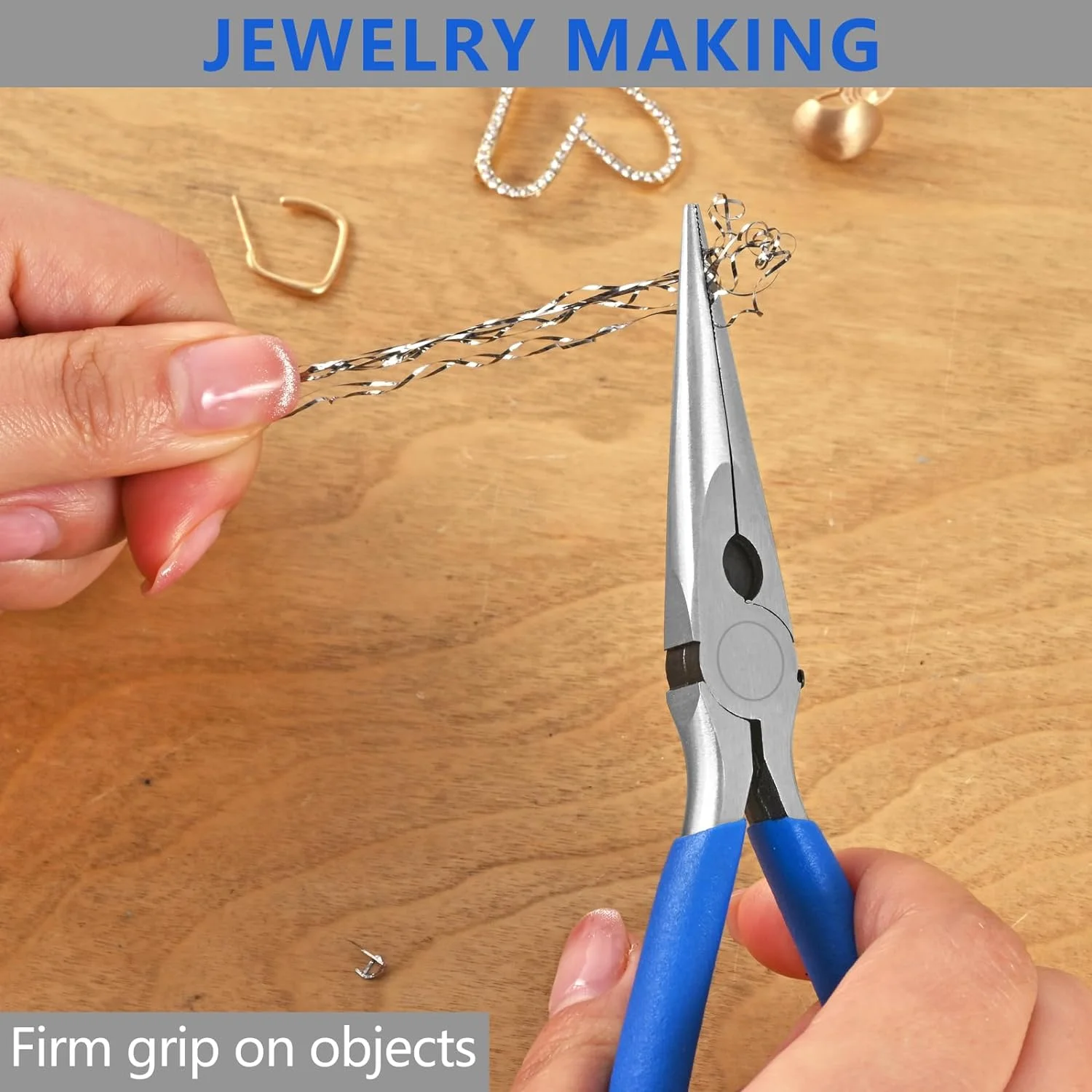 Multi Tool Long Nose Plier Needle Nose Plier Forceps Repair Hand Tool DIY Jewelry Making Electronics Repair Etc