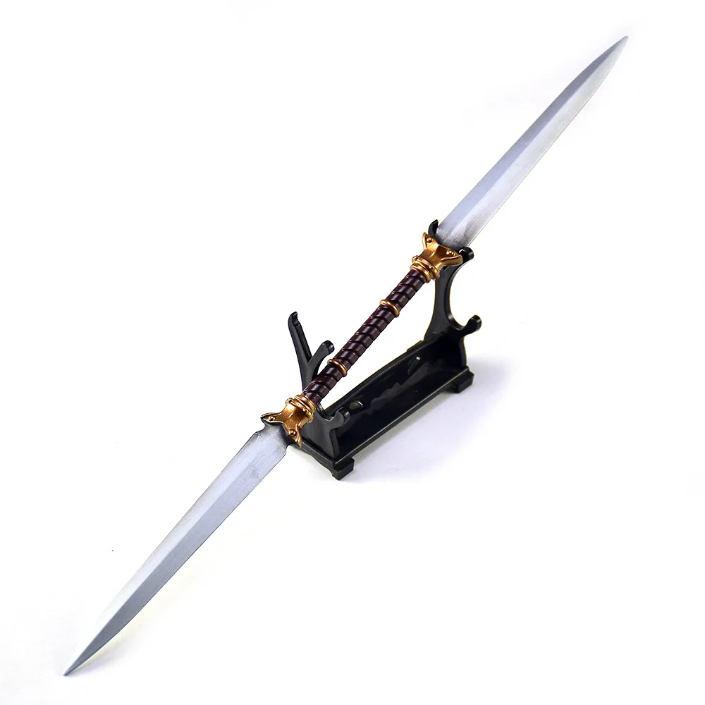 Symmetrical Zinc Alloy Twinblade Relic - Dark Fantasy Dexterity Blade Prop Collectible Gift