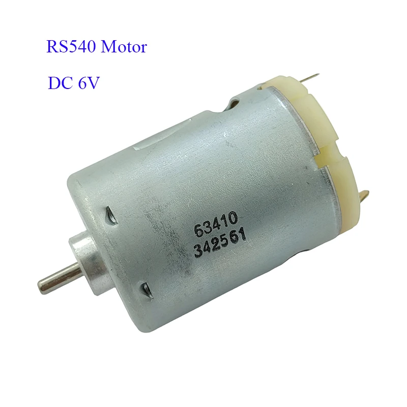 RS-540 진공청소기용 고속 파워 대토크 DC 6V 모터, 강력한 540 모터