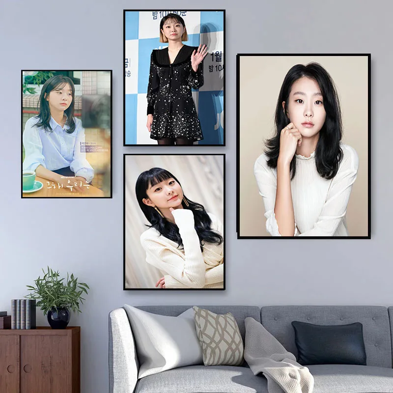 

Kim Da Mi Poster Wall For Living Room Art Poster Decoration Satin Fabric Bright Colors No Frame Morden Print