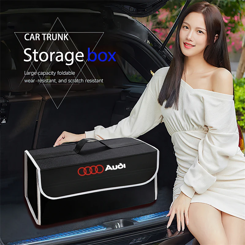 자동차 타이어 밸브/차량 트렁크 수납 가방 정리함 잡화 보관 정리함 아우디 S라인 A1 A3 A4 A5 A6 A7 A8 Q1 Q3 Q5 Q6 Q7용