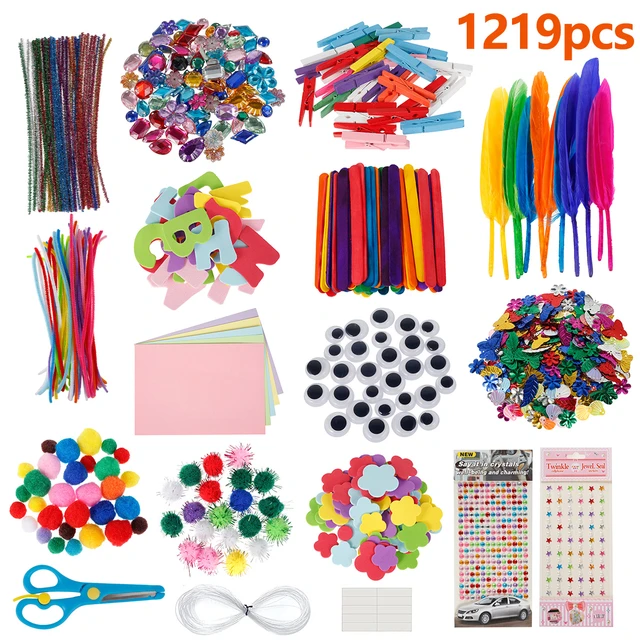 DIY Art Craft Sets Craft Supplies Kits for Kids Toddlers Children Craft Set  Creative Craft Supplies for Party Supplies(Colorful) - AliExpress