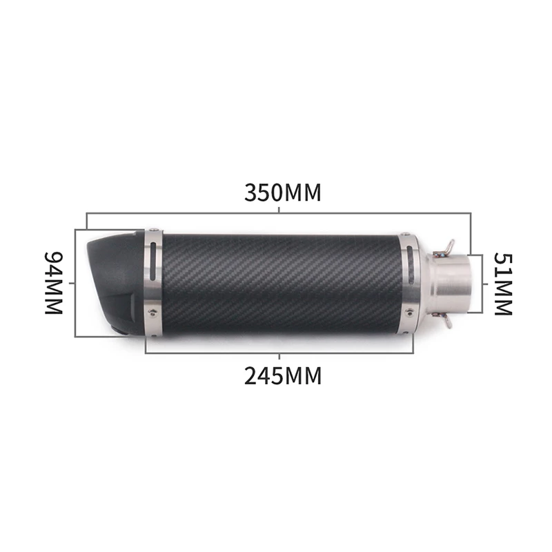 Slip On For Honda MSX125 MSX 125 Motorcycle Exhaust System Modify Double Hole DB Killer Escape Moto Muffler 51mm Front Link Pipe - Image 5